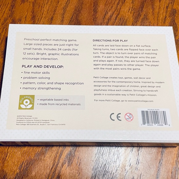 Set of Petitcollage Memory Game & Puzzle - Picture 3 of 5